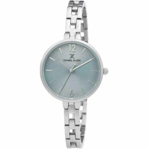 Daniel Klein Womens Watch - Stainless Steel - 32mm Analog - Quartz - Slim Band - Silver Tone - DK12382-6