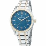 Daniel Klein Mens Watch - 45mm Analog - Quartz - Rose Gold and Silver Tone - DK12389-1