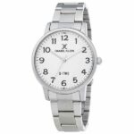 Daniel Klein Mens Watch - Stainless Steel - 42mm Analog - Quartz - Large Easy Read Numbers - Silver Tone - DK12397-4