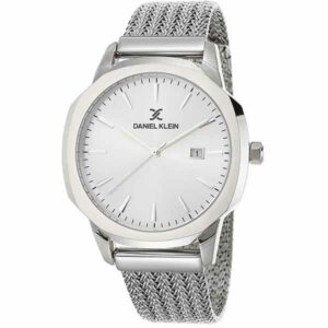 Daniel Klein Mens Watch - Mesh Strap - 42mm Analog - Quartz - Silver Tone - DK12414-1