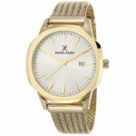 Daniel Klein Mens Watch - Mesh Strap - 42mm Analog - Quartz - Gold Tone - DK12414-4