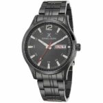 Daniel Klein Mens Watch - Stainless Steel - 44mm Analog - Quartz - Two-Tone - Black - DK12420-4