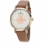 Daniel Klein Womens Watch - 36mm Analog - Quartz - Rose Gold Bee, Minimalist - Rose Gold Tone/Brown - DK12434-5