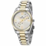 Daniel Klein Womens Watch - 32mm Analog - Quartz - Roman Numerals, Crystal Accented - Gold and Silver Tone - DK12463-6