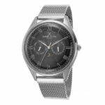 Daniel Klein Mens Watch - 48mm Analog - Multifunction - Quartz - Japanese Sun and Moonphase - Silver Tone - DK12478-3