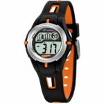 Calypso 32mm Kids Digital Sports Watch, Silicone Strap - Black / Orange - K5506/2