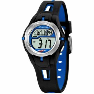 Calypso 32mm Kids Digital Sports Watch, Silicone Strap - Black / Dark Blue - K5506/3