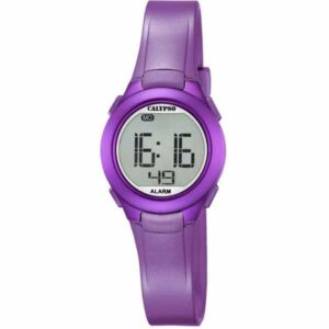 Calypso 27.5mm Womens Digital Sports Watch, Silicone Strap - Purple - K5677/2