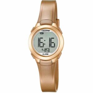 Calypso 27.5mm Womens Digital Sports Watch, Silicone Strap - Bronze - K5677/3