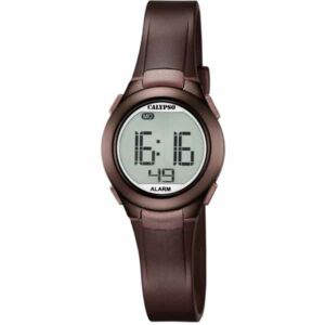 Calypso 27.5mm Womens Digital Sports Watch, Silicone Strap - Bronze / Brown - K5677/6