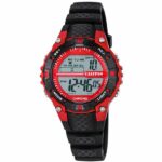 Calypso 38mm Kids Digital Sports Watch, Silicone Strap - Black / Red - K5684/6