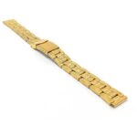 Angle view of Gold Tone Womens Steel Watch Bracelet, Womens Metal Replacement Strap