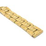 Closeup view of Gold Tone Womens Steel Watch Bracelet, Womens Metal Replacement Strap