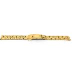 Flat view of Gold Tone Womens Steel Watch Bracelet, Womens Metal Replacement Strap