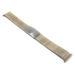 Angle view of Two-Tone Mens Expansion Watch Strap, Stretch Band, Easy to Adjust
