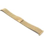 Angle view of Gold Tone Mens Adjustable Expansion Watch Band, Stretch Strap