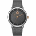 Reebok Chelsea Bloom Leather Womens Watch, Analog, Shark Grey with Grey Calfskin Strap - RD-CHB-L2-S1LA-A3