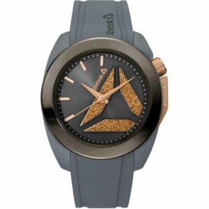 Reebok Diane Womens Watch, Analog, Gun Metal And Rose Gold with Grey Silicone Strap - RD-DIA-L2-PAIA-A3