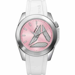 Reebok Diane Womens Watch, Analog, Silver with White Silicone Strap - RD-DIA-L2-S1IW-Q1