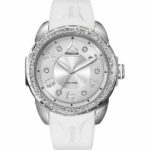 Reebok Impact Womens Watch, Analog, Whites With Stones with White Silicone Strap - RD-IMS-L2-S1IW-11