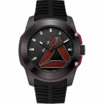 Reebok Tf (Tireflip) Mens Watch, Analog, Carbon Black And Red with Black Silicone Strap - RD-TFL-G2-CBIB-BR