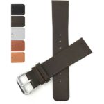 SKG | Screw Fitting Leather Replacement Watch Band for Skagen Watch Strap, Attaches with Screws