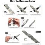 How to remove link from a stainless steel watch band