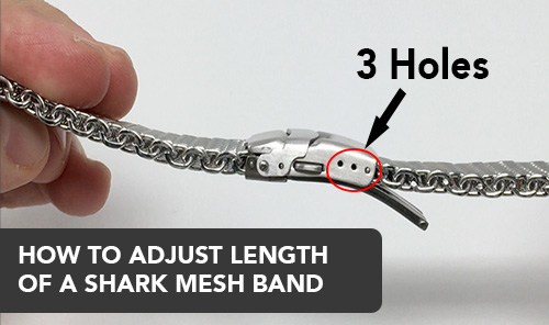 HOW TO CHANGE THE LENGTH OF THE SHARK MESH WATCH BAND